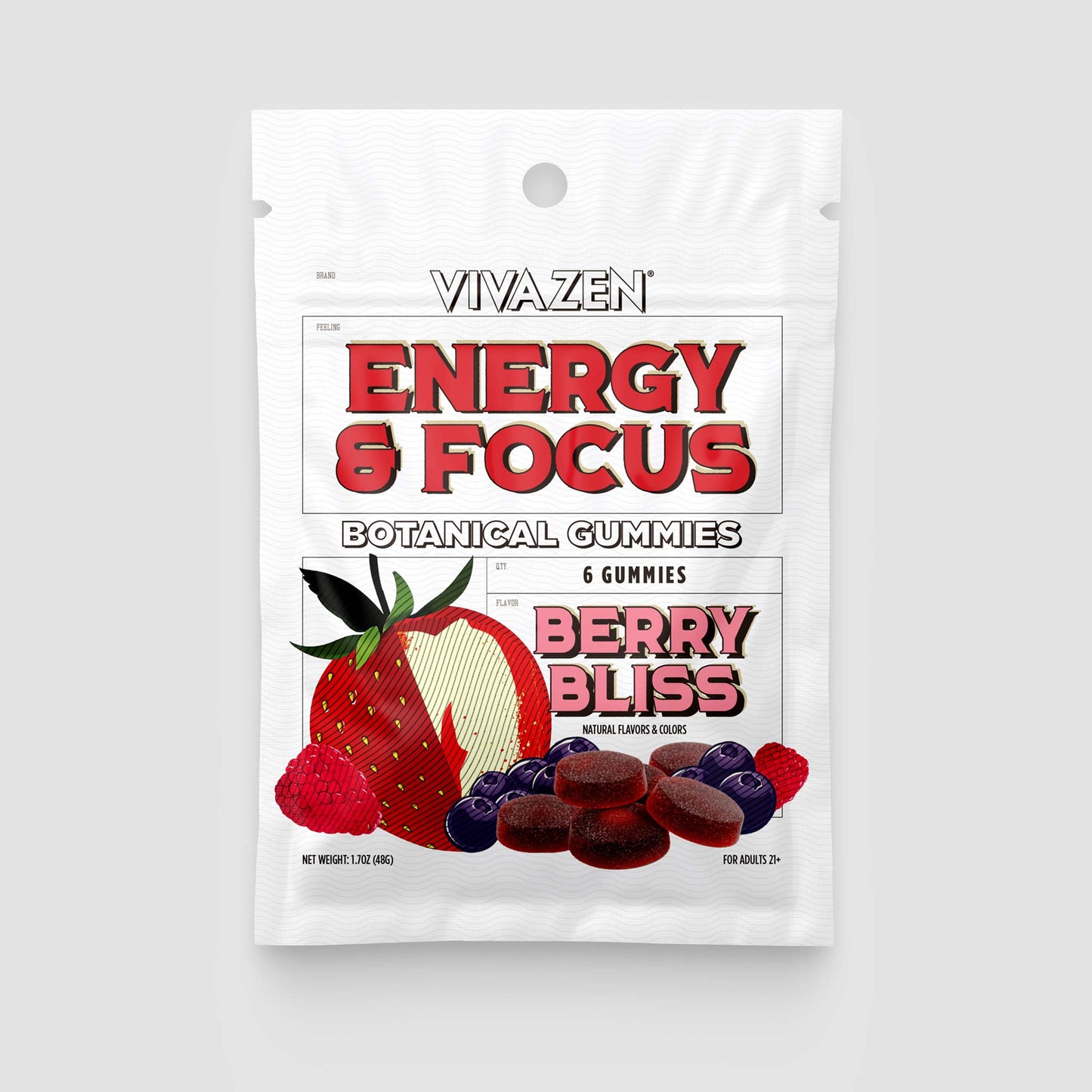 ENERGY + FOCUS* GUMMIES: BERRY BLISS