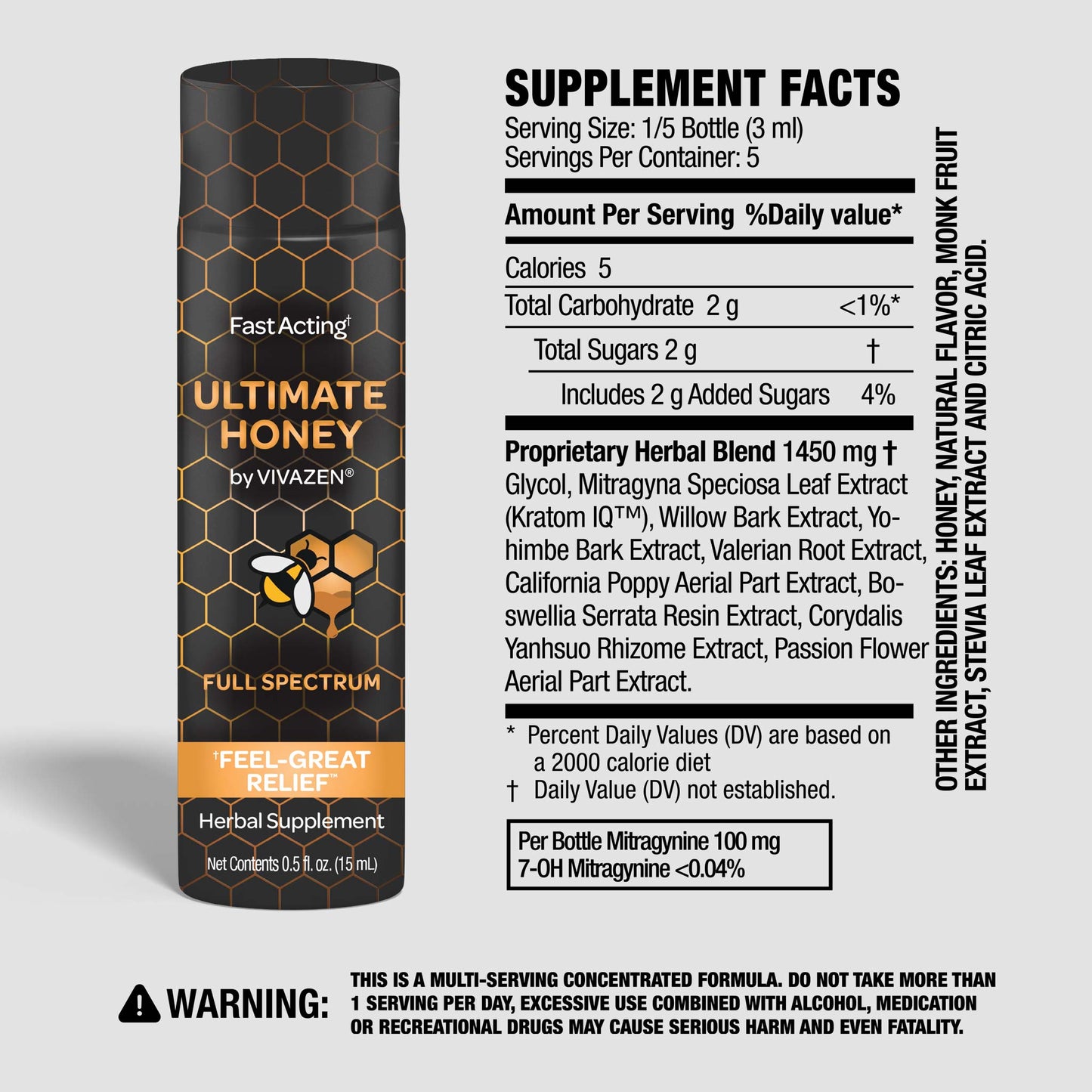 VIVAZEN Ultimate Honey (100mg) - 12 Count Box