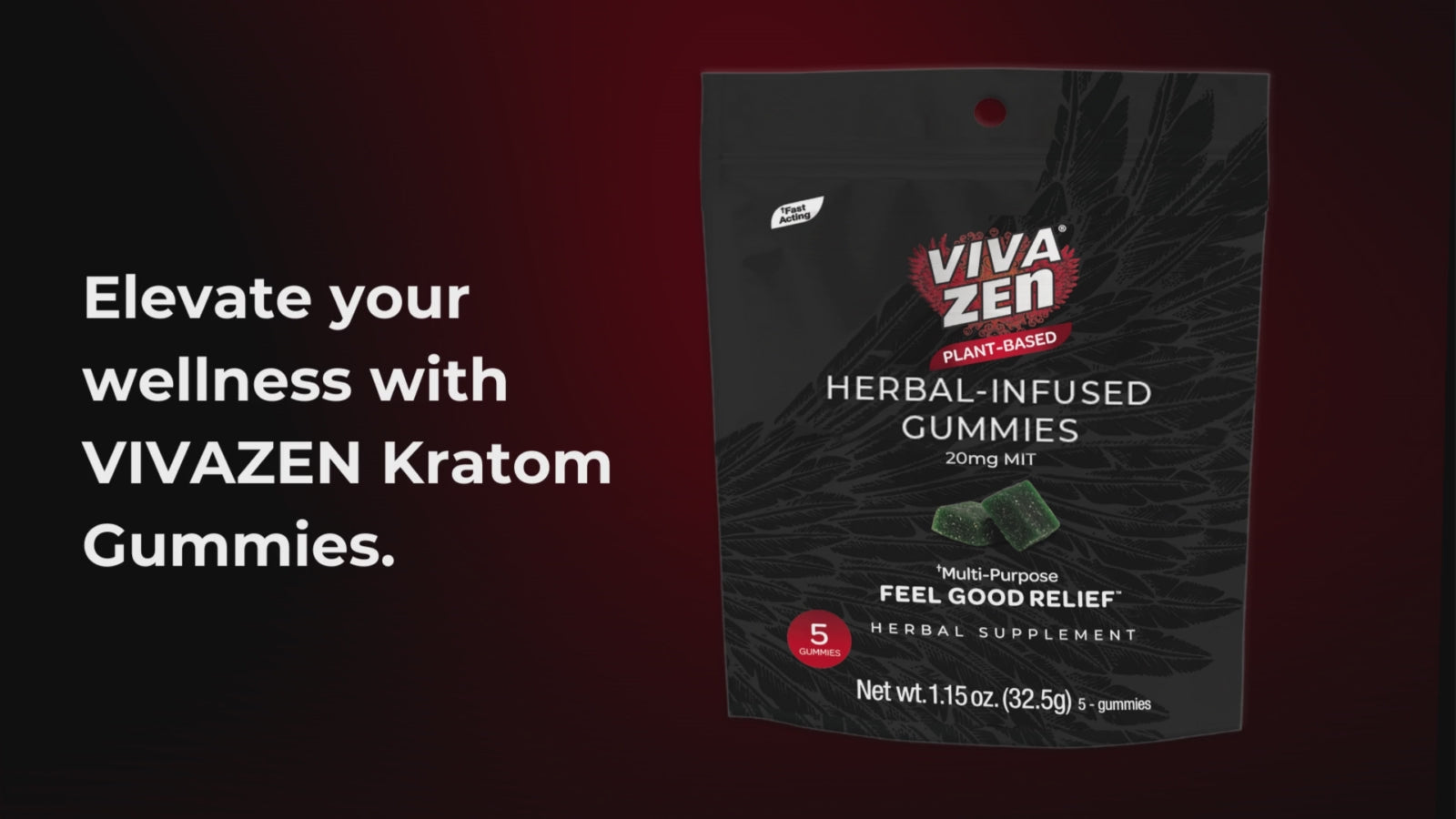 Load video: VivaZen Herbal Infused Kratom Gummies elevate your wellness with vivazen kratom gummies